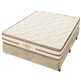 Conjunto Box Casal Espuma D45 Americanflex Clinoflex Bambu 138x188x66cm