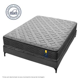 Conjunto Box Desmontavel Casal Molas Ensacadas Americanflex Resiste Max 138x188x66cm