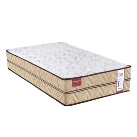 Conjunto Box Solteiro Molas Ensacadas Minaspuma Criare 88x188x66cm
