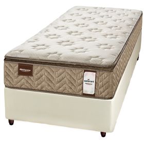 Conjunto Box Solteiro Molas Minaspuma Naturart 100x200x68cm