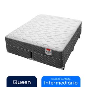 Conjunto Box Queen Molas Ensacadas Americanflex Duo Black 158x198x60cm