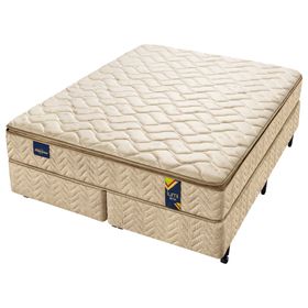 Conjunto Box Queen Molas Ensacadas Americanflex Lumi Amx 158x198x68cm