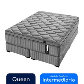 Conjunto Box Queen Molas Ensacadas Americanflex Diamante 158x198x72cm