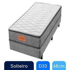 Conjunto Box Solteiro Espuma D33 Americanflex Clinoflex Conect 88x188x68cm