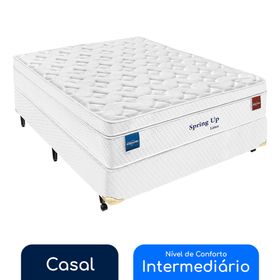 Conjunto Box Casal Molas Ensacadas Americanflex Spring Up Látex 138x188x71cm