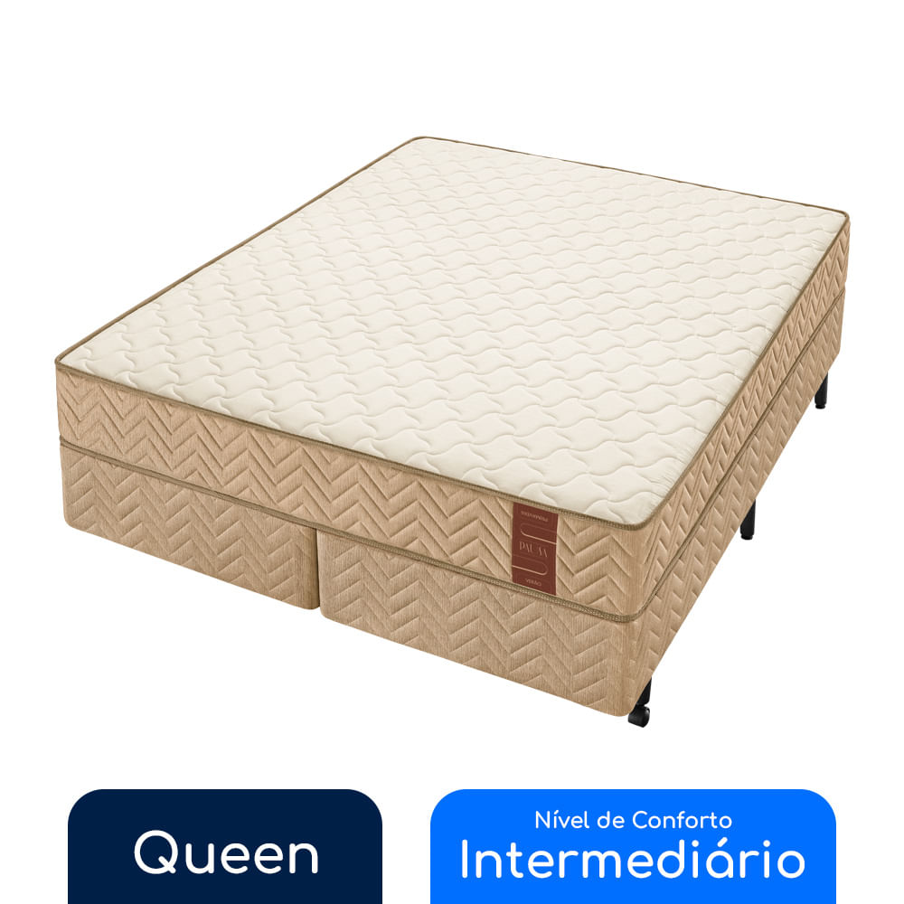 Conjunto Box Queen Molas Ensacadas Americanflex Pausa Hotel