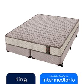 Conjunto Box Super King Molas TriPower Americanflex Revitale Hotel 193x203x62cm