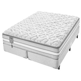 Conjunto Box Super King Molas Ensacadas Americanflex Bed Gel 193x203x73cm