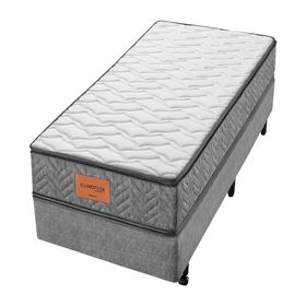 Conjunto Box Solteiro Espuma D33 Americanflex Clinoflex Conect 88x188x68cm