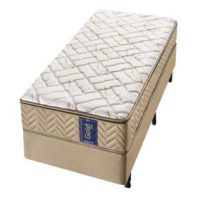 Conjunto Box Solteiro Molas Ensacadas Americanflex Gold Gel 100x200x65cm