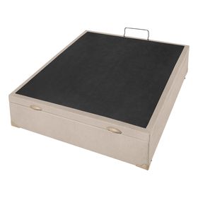 Box Baú Casal Americanflex Linhão Bege 138x188x41cm