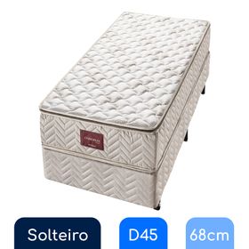 Conjunto Box Solteiro Espuma D45 Americanflex Clinoflex Trend 88x188x68cm