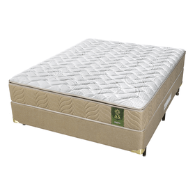 Conjunto Box Casal Molas Ensacadas Americanflex AX Aloe Vera 138x188x68cm