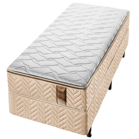 Conjunto Box Solteiro Molas Ensacadas Americanflex Abrace 100x200x65cm
