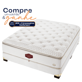 Conjunto Box Casal Molas Ensacadas Americanflex Bravíssimo 138x188x67cm