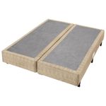 Cama Box Queen c/ Colchão de Espuma D45 Americanflex Clinoflex Bambu 158 X 198 X 65 cm