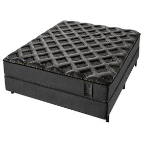 Conjunto Box Casal Molas Ensacadas Americanflex Eclipse Black 138x188x68cm